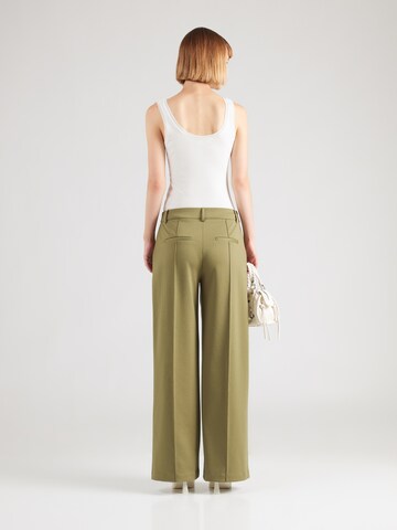 ICHI Wide leg Bandplooibroek 'IHKate' in Groen