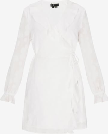 Robe de cocktail faina en blanc : devant