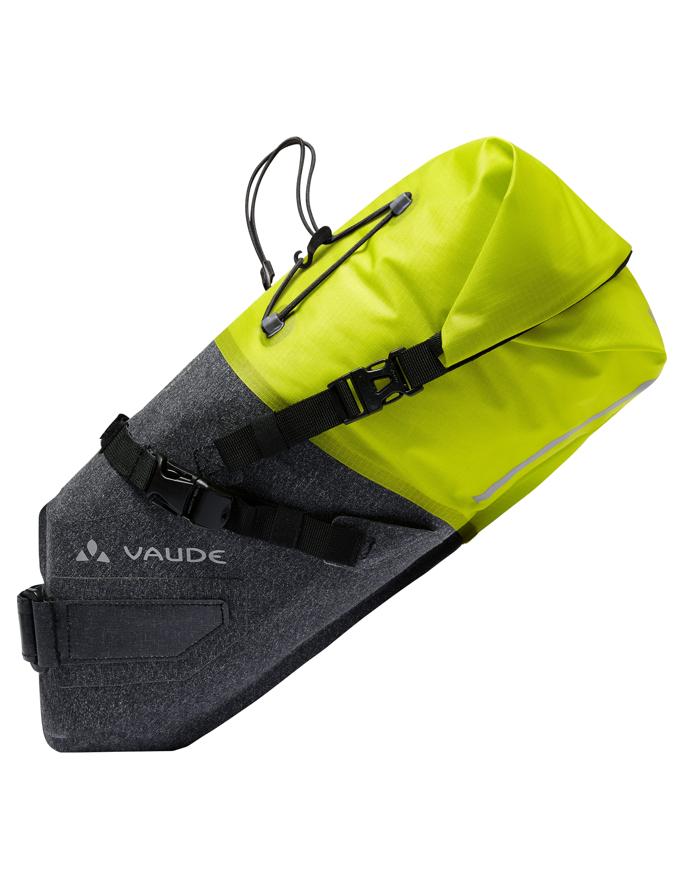 VAUDE RT-Satteltaschen 'Trailsaddle Compact' in Grün: Vorderseite