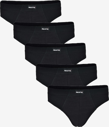 Maxte Slip 'BASIC MAX Slip 5er Pack' in Schwarz: Vorderseite