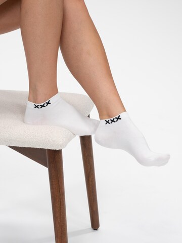 SOLIT socks Sokker 'Originals Amsterdam (wit)' i hvid