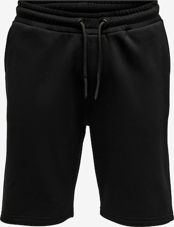 Only & Sons Loosefit Shorts 'Ceres' in Schwarz: predná strana