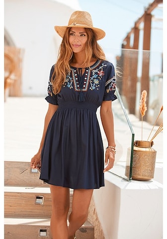 LASCANA Shirt Dress in Blue: front