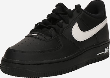 Nike Sportswear Sneakers 'AIR FORCE 1' in Zwart: voorkant