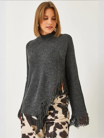 Bianco LucciPulover 'Pullover' - siva boja: prednji dio