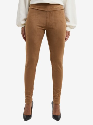 BRUNO BANANI Regular Leggings in Bruin: voorkant