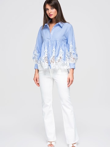 Ombre Bluse‌‌‌‌‌‌‌‌‌‌ in Blau