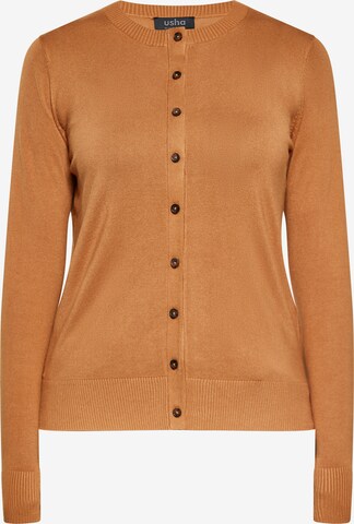 Cardigan usha BLACK LABEL en beige : devant