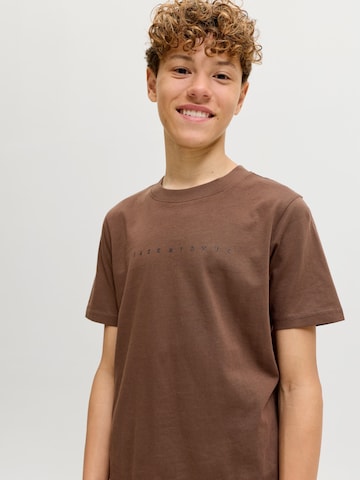Jack & Jones Junior Μπλουζάκι 'JJEStar' σε καφέ
