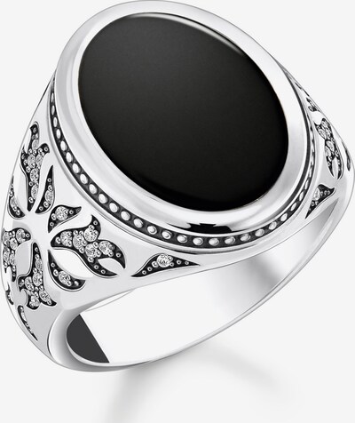 Thomas Sabo Ring in Black / Silver, Item view