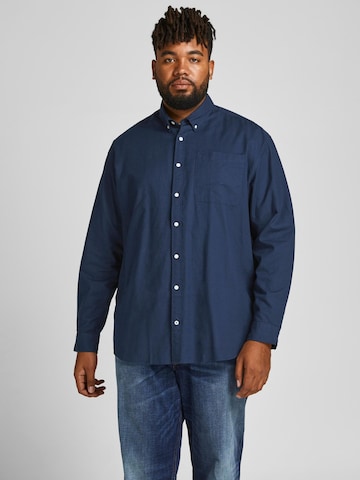 Jacks & Jones Regular Fit Hemd 'Herren Langarm Hemd'‌‌‌‌‌‌‌‌‌ in Blau