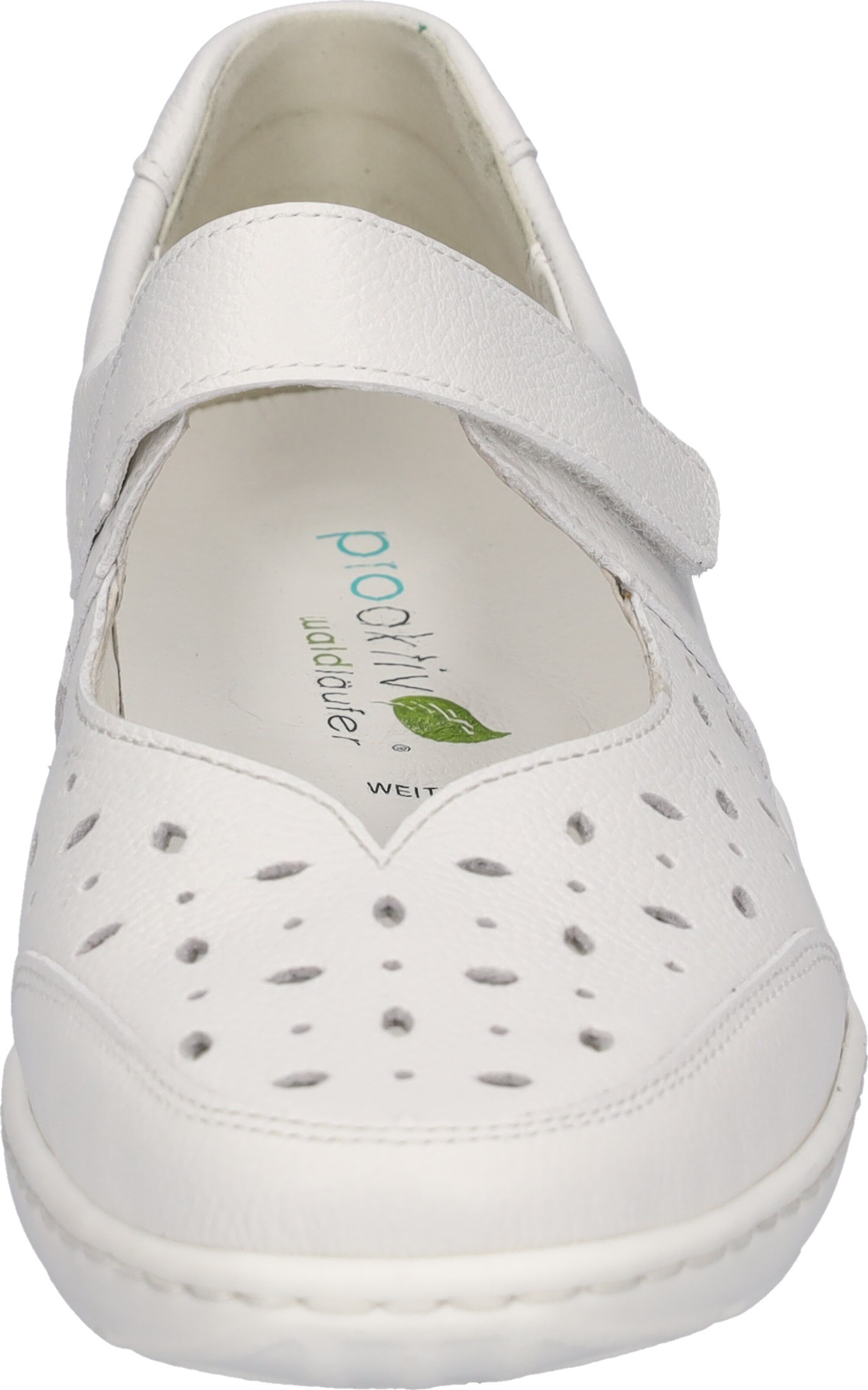 WALDLÄUFER Ballet Flats with Strap in White