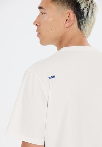 SOS T-Shirt 'Kvitfjell' in Weiß