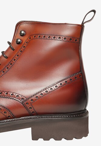 Henry Stevens Lace-Up Boots 'Winston' in Brown