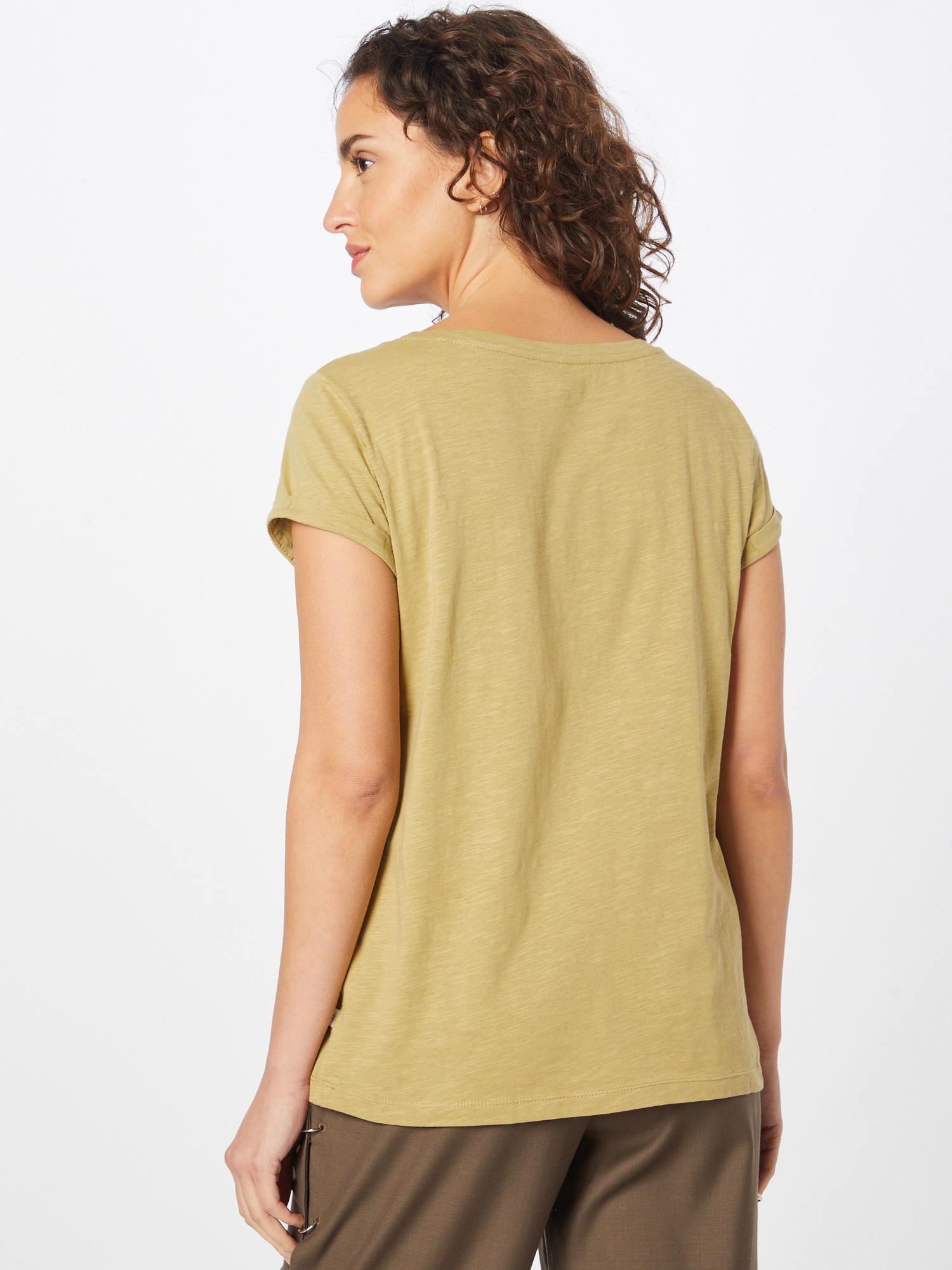 Plus size Odzież EDC BY ESPRIT Koszulka w kolorze Beżowym 