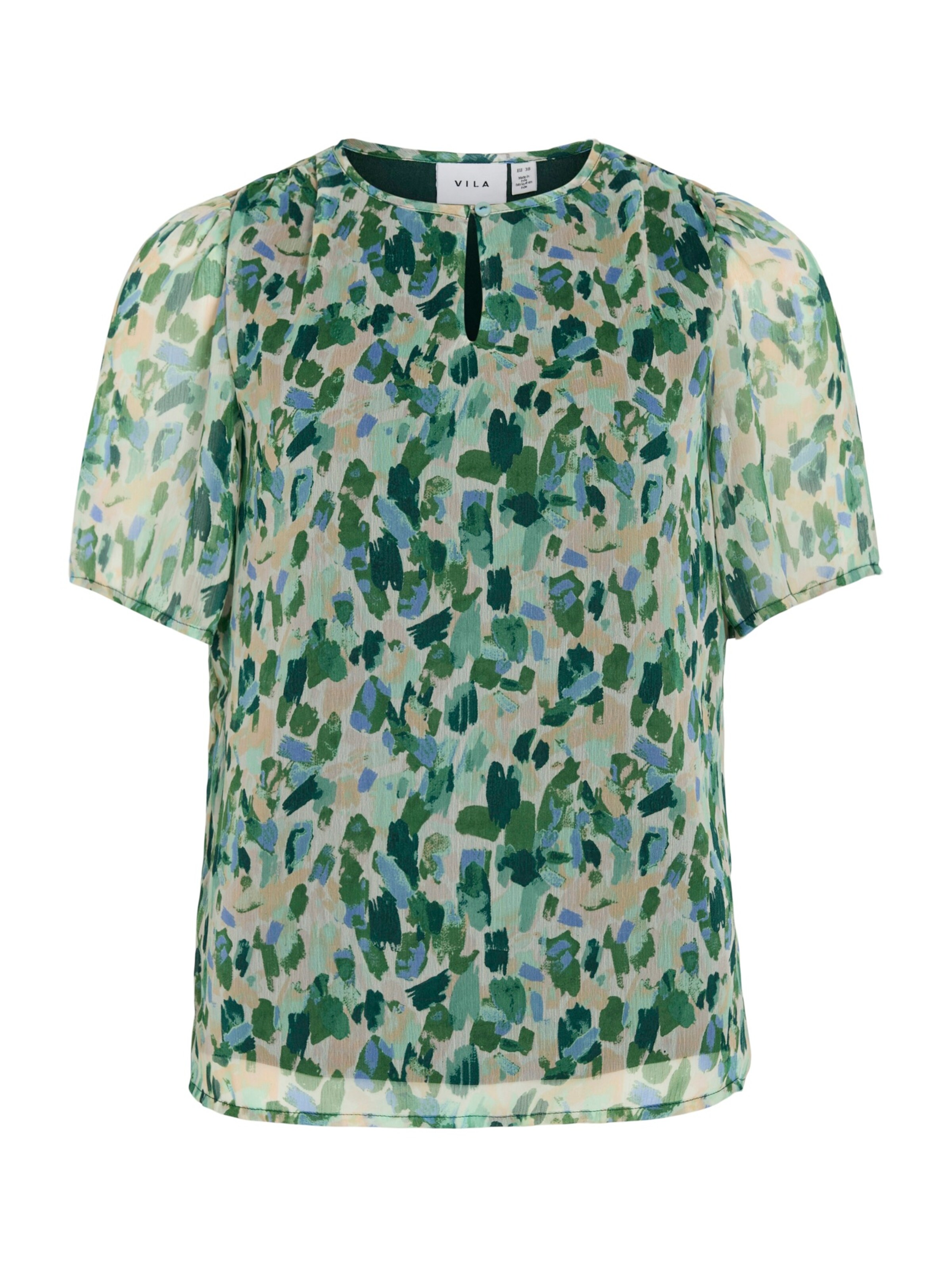 VILA Bluzka 'VIEMMAl' w kolorze zielony: przód