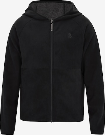 Veste en polaire Schmuddelwedda en noir : devant