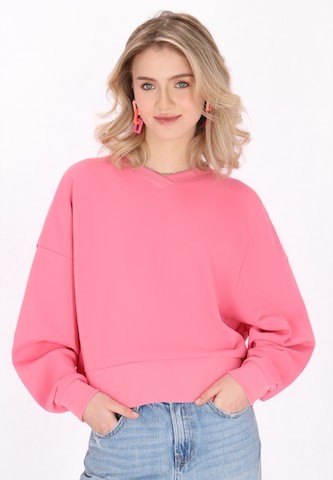 Felpa 'Back To School' di MYMO in rosa: frontale