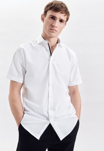 SEIDENSTICKER Regular fit Button Up Shirt in White: front