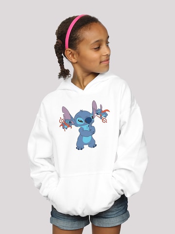 F4NT4STIC Sweatshirt  'Disney Lilo And Stitch Kleine Teufel' in Weiß