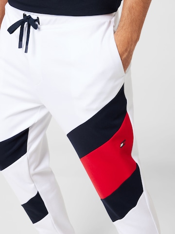 Tommy Hilfiger Sport Tapered Hose in Weiß