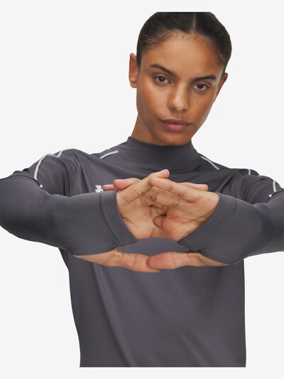 UNDER ARMOUR Functioneel shirt 'Challenger' in de kleur Donkergrijs / Wit, Productweergave