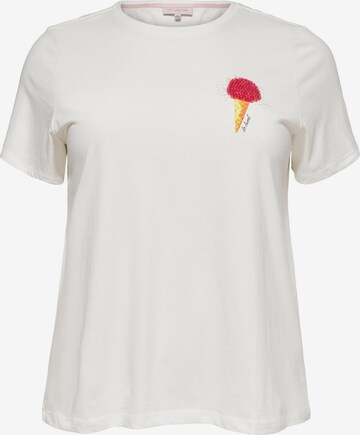 ONLY Carmakoma - Camiseta 'Carice' en blanco: frente