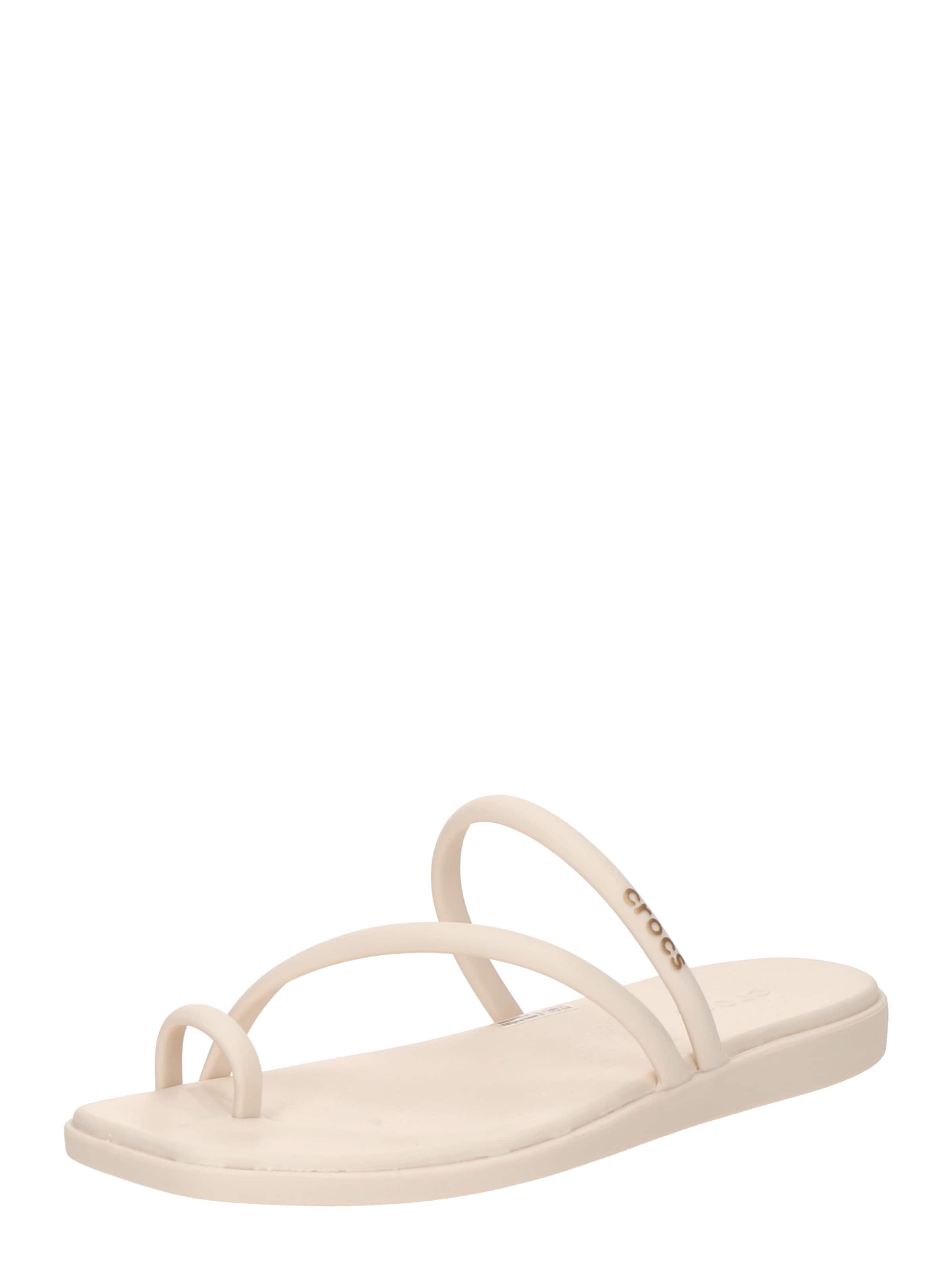 Crocs Сандали с разделител за пръстите 'Miami' в бяло: отпред