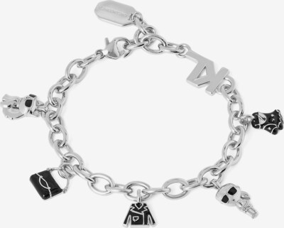 Karl Lagerfeld Bracelet in Black / Silver, Item view