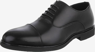 CoolWalk Lace-Up Shoes in Black: front