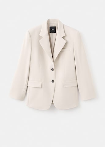 MANGO Blazer 'Paris' in White: front
