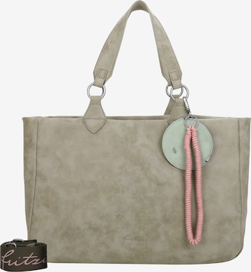 Fritzi aus Preußen Shopper 'Izzy Vintage' in Grün: Vorderseite