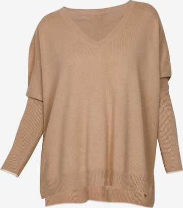 Marc & André Sweater ' Stripes ' in Brown: front