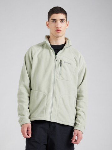 COLUMBIA Athletic fleece jacket 'Fast Trek' in Green: front