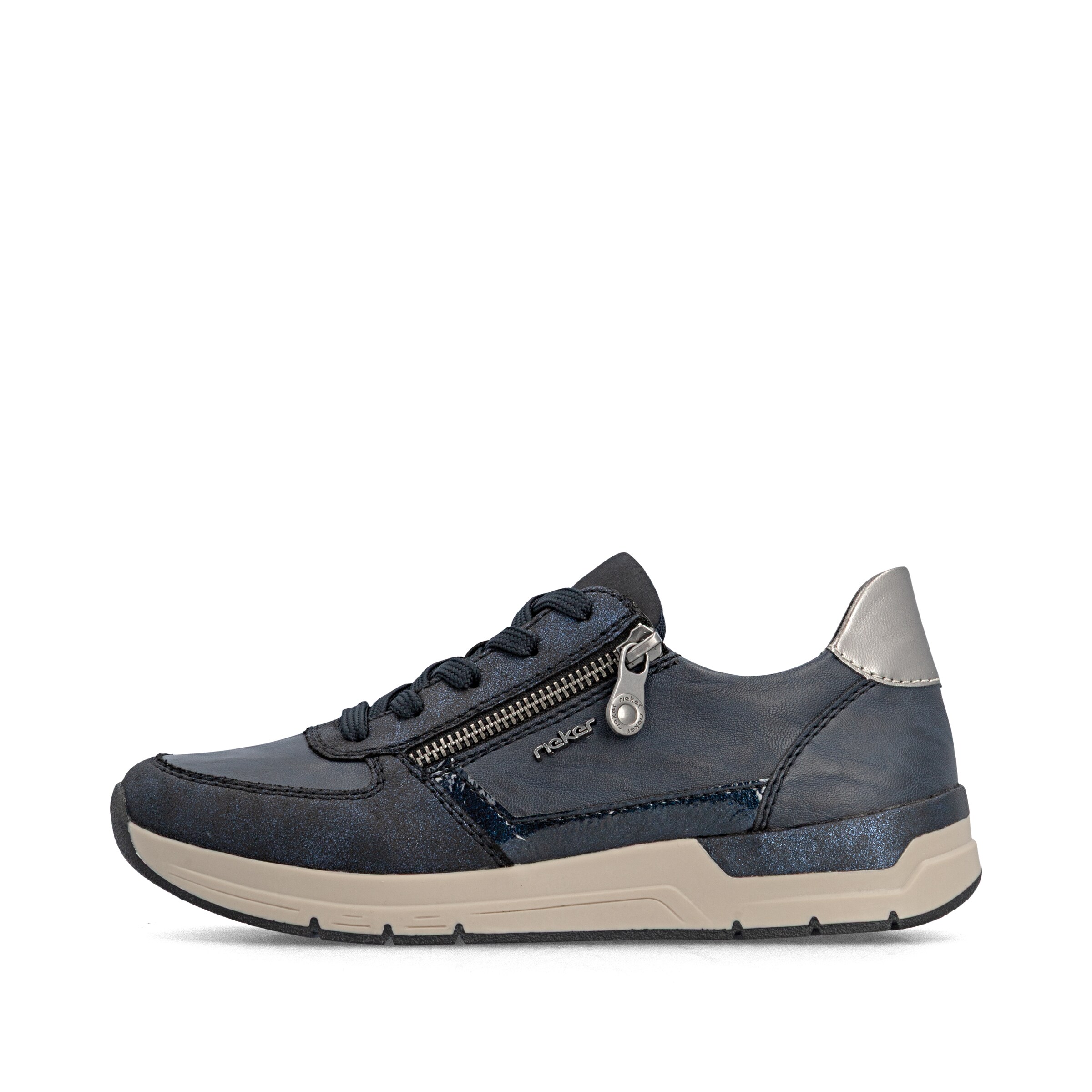 Baskets basses Rieker en bleu