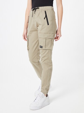 HOLLISTER Tapered Cargobroek in Groen: voorkant