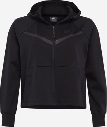 Nike Sportswear Sweatjacke in Schwarz: predná strana