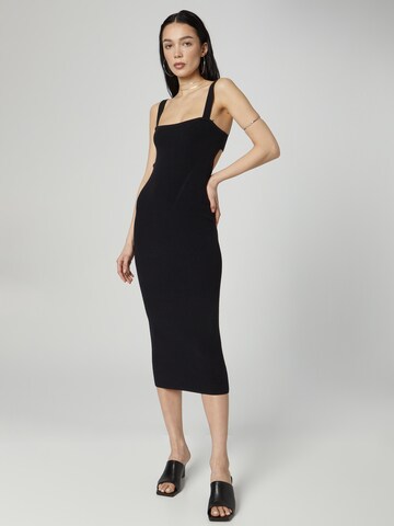 ABOUT YOU x Chiara Biasi Knit dress 'Rea' in Black: front