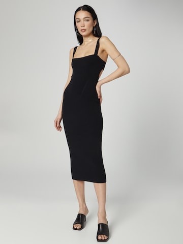 ABOUT YOU x Chiara Biasi Knitted dress 'Rea' in Black: front