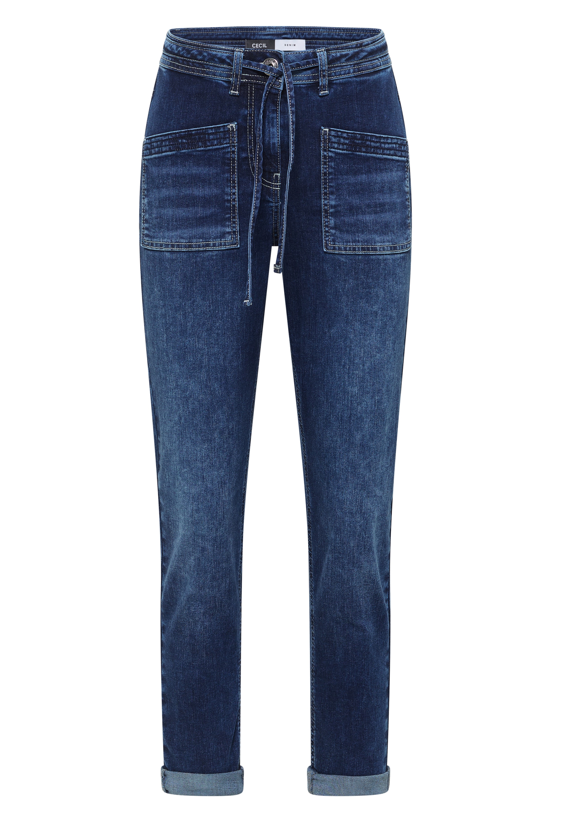 CECIL Slimfit Jeans in Blau: Vorderseite