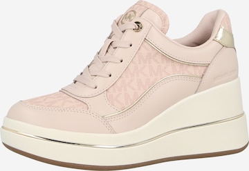 Baskets basses 'EMMY' MICHAEL Michael Kors en rose : devant
