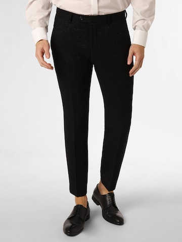 Finshley & Harding London Regular Broek 'Hoxdon' in Zwart: voorkant