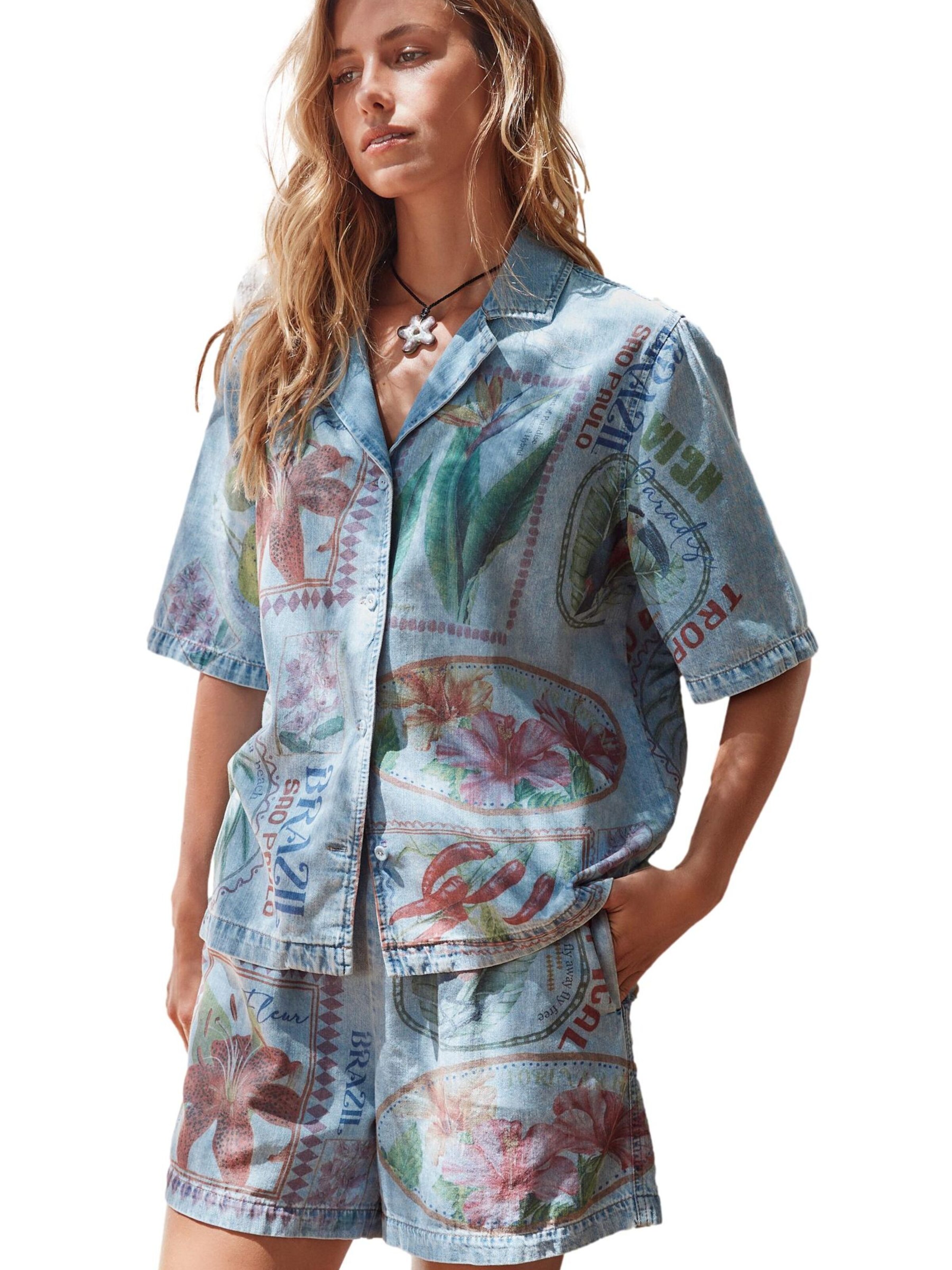 Chemisier Next en bleu : devant