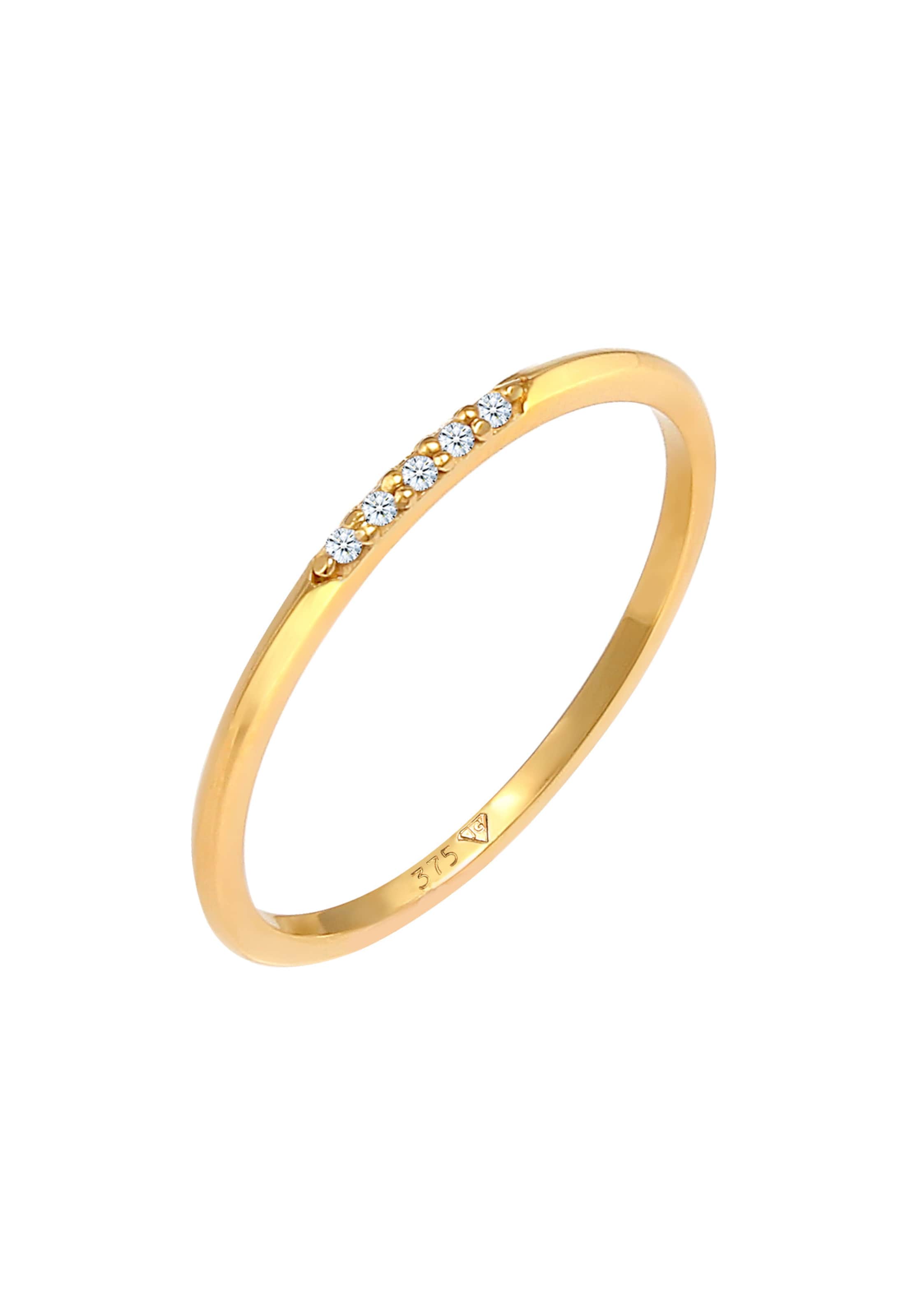 Elli DIAMONDS Ring in Gold: front