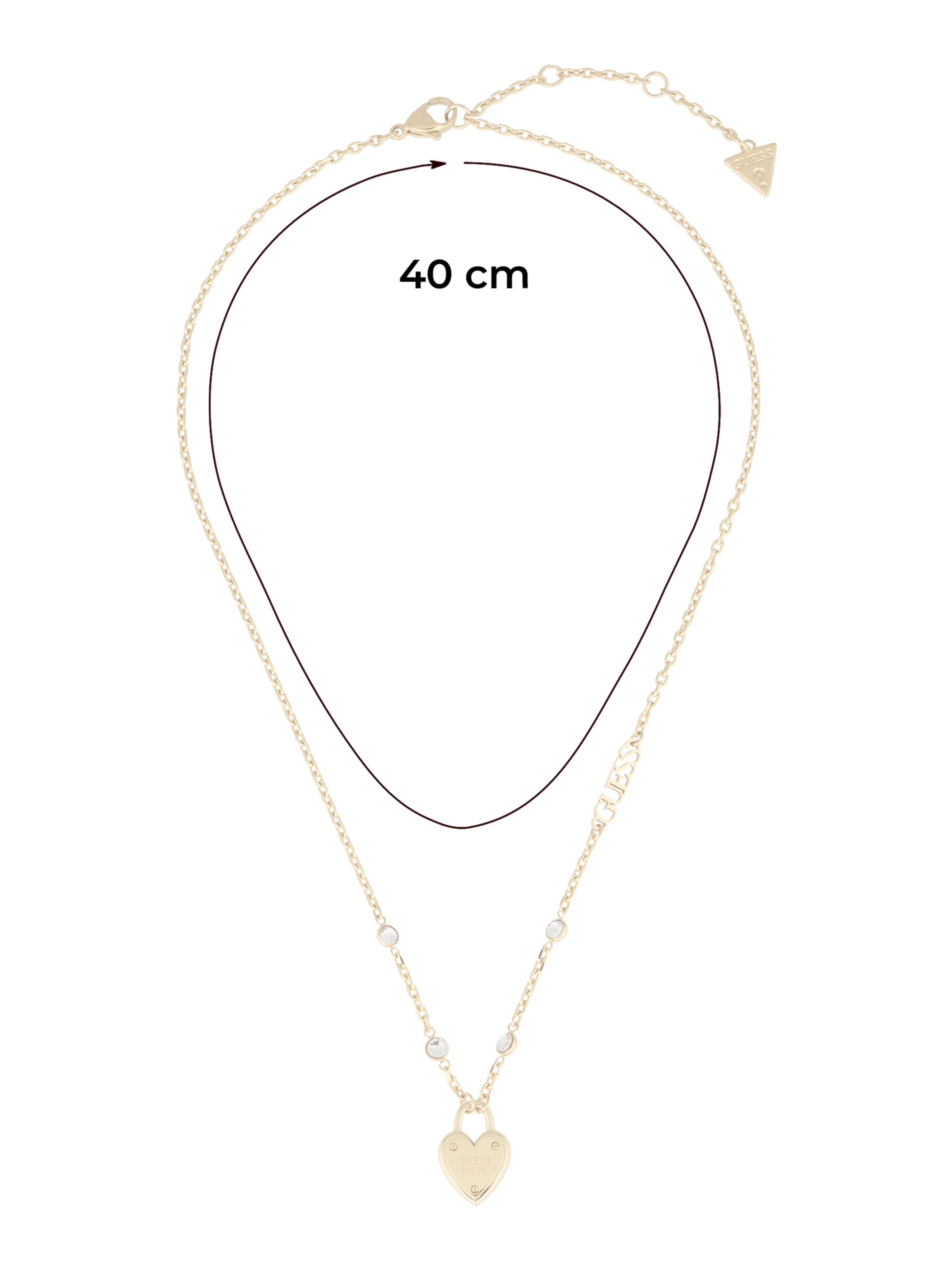 Lanțuri de la GUESS pe auriu