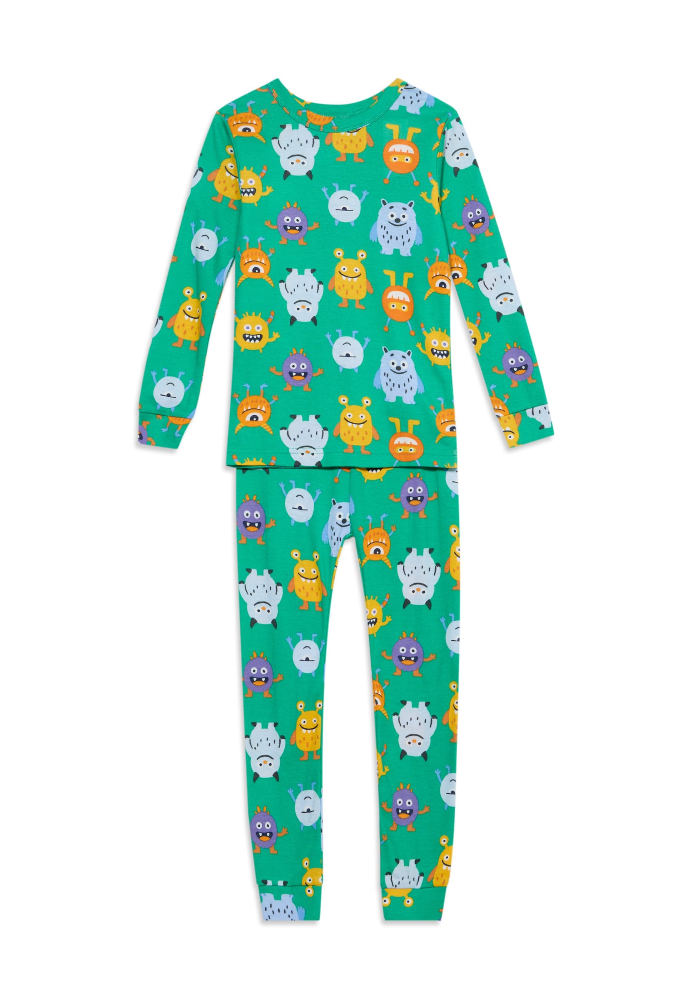Pyjama 'HALLOWEEN MONSTER' GAP en vert : devant