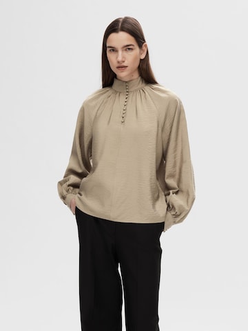 SELECTED FEMME Blouse in Groen: voorkant