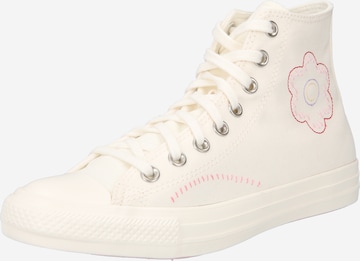 Baskets hautes CONVERSE en blanc : devant