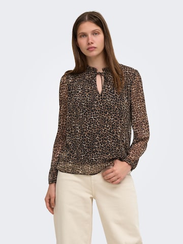 ONLY - Blusa en marrón: frente