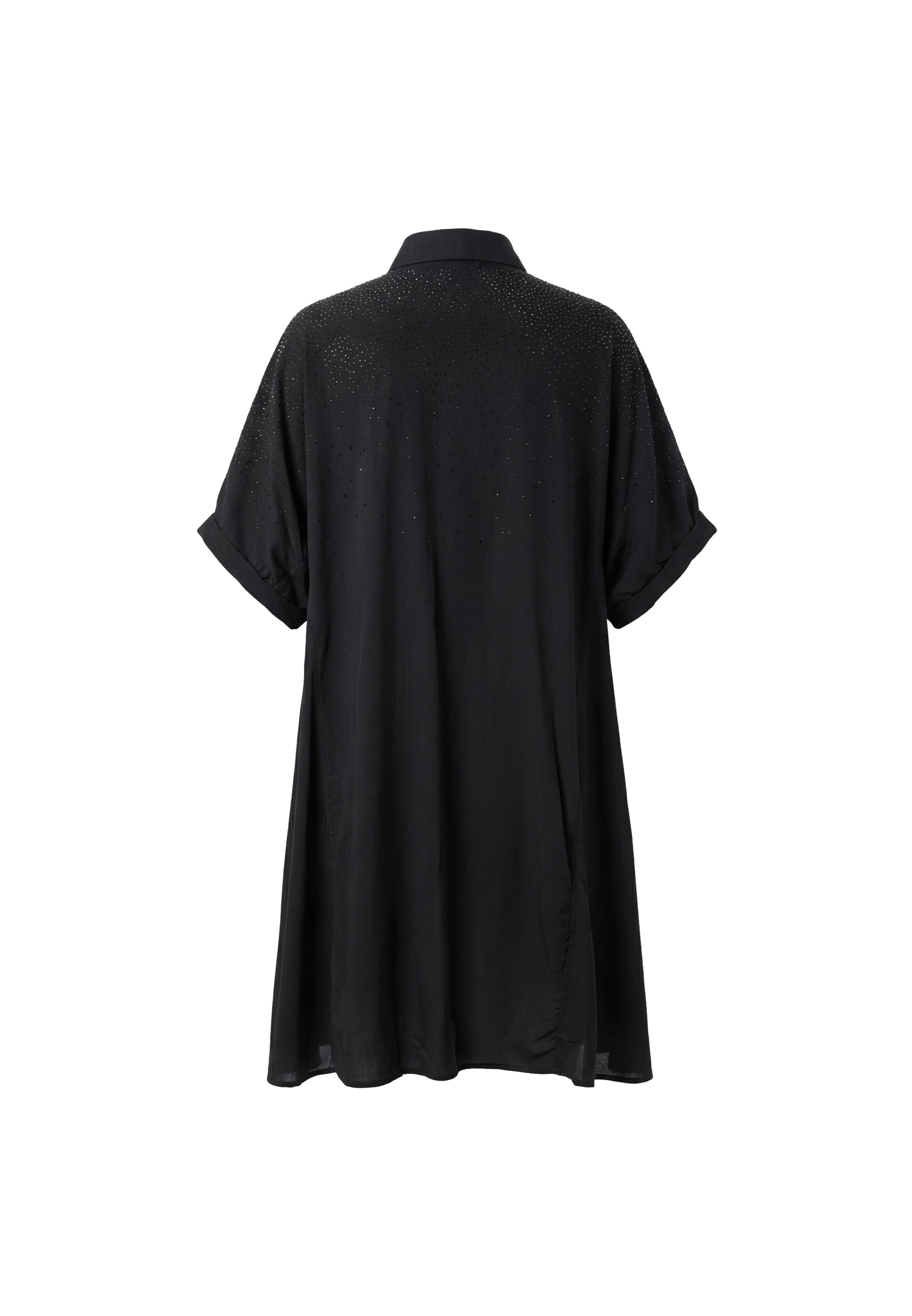 faina - Vestido camisero 'Glow' en negro